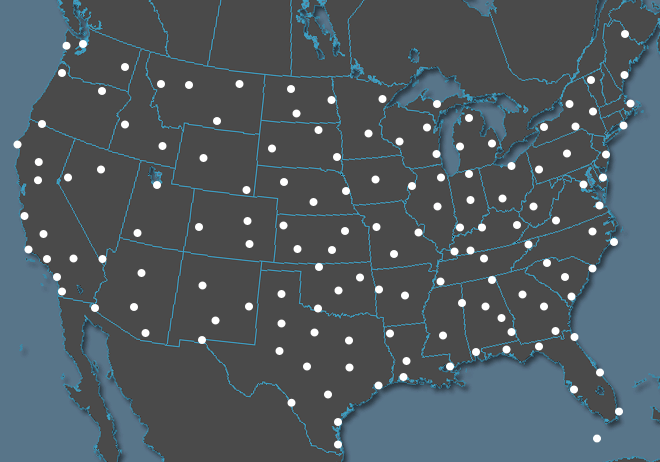 nexrad site selection map