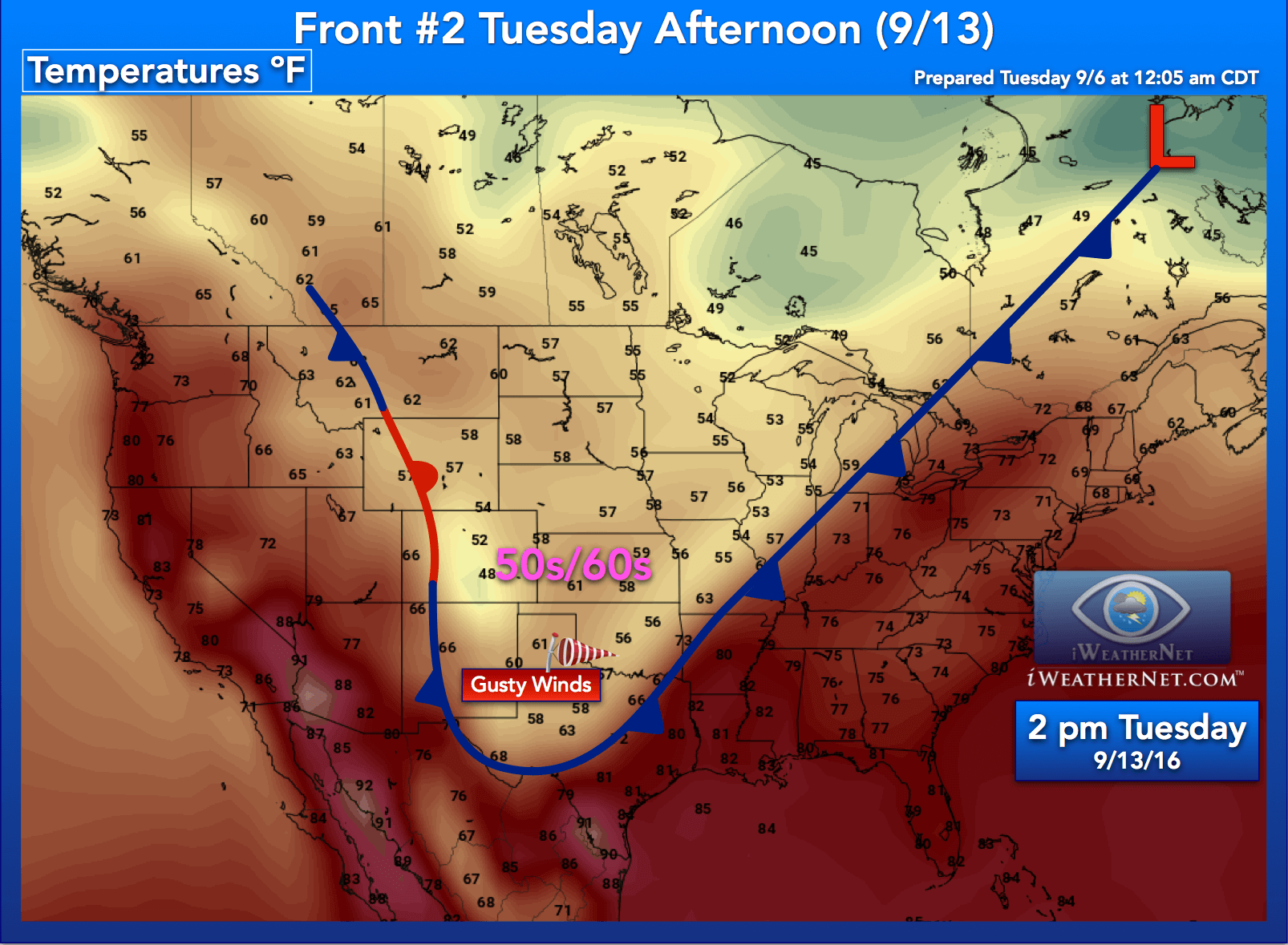 DFW Cold front to bring cooler temps to N. Texas Saturday 9/10