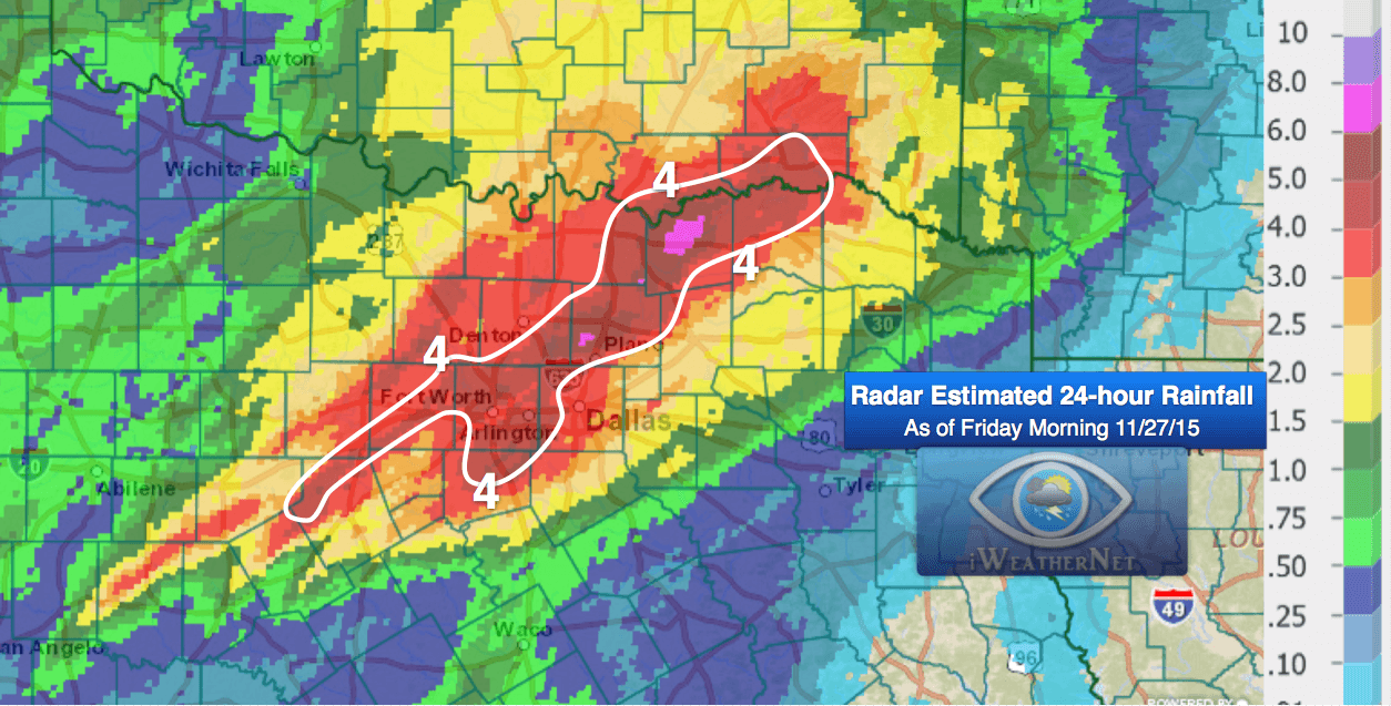 dfw rain totals yesterday dfw rain totals yesterday