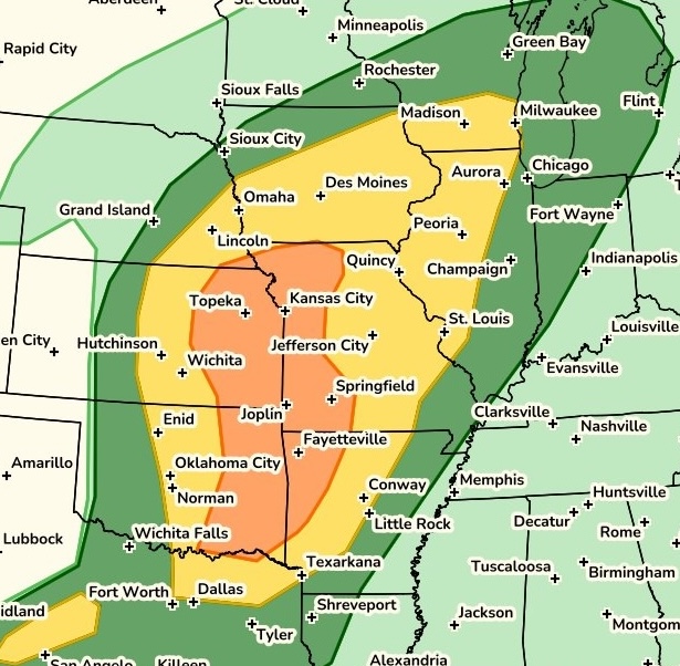 Multi‑Day Severe Weather Pattern Taking Aim at Texas and the Plains