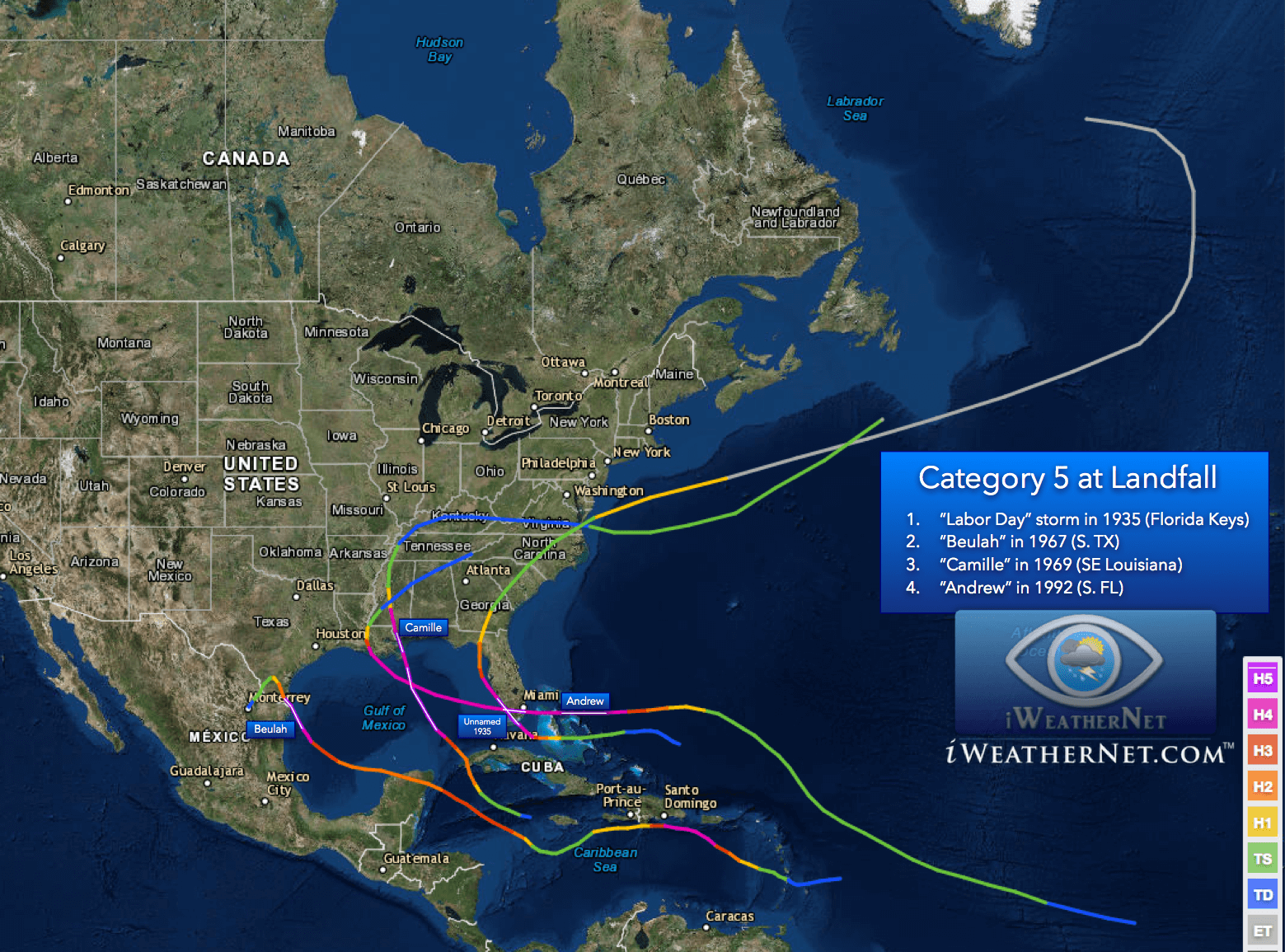 Category 5 Hurricanes In The Atlantic Basin Interesting Statistics 