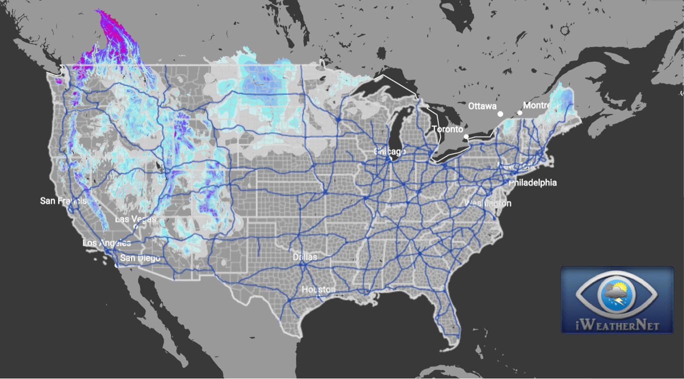 Snow Accumulation (Current) Snow Depth & Percent Coverage